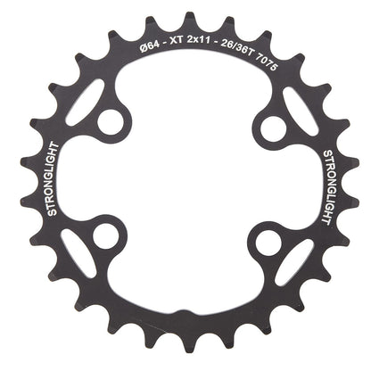 Innenkettenblatt STRONGLIGHT Shimano XT M8000 / SLX M7000 11-fach 4 Loch 64 mm