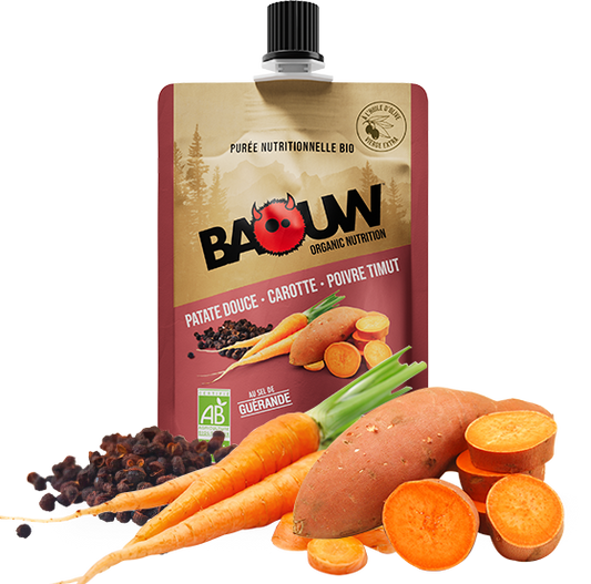 BAOUW Bio Energetisches Kartoffelpüree Rezept Salzig Süßkartoffel/Karotte/Pfeffer (90g)