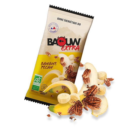 Energieriegel BAOUW BIO EXTRA Banane-Pekannuss (50g)