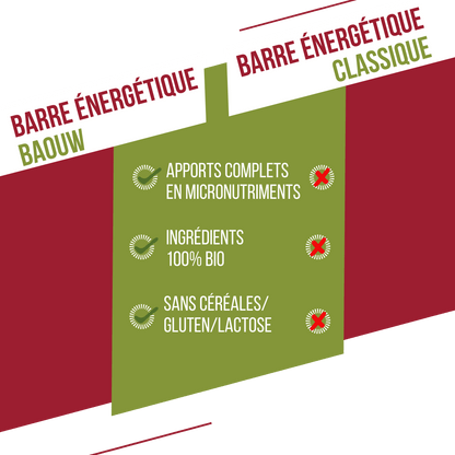 Energieriegel BAOUW BIO EXTRA Himbeere-Pistazie (50g)
