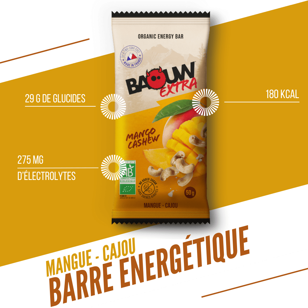 Energieriegel BAOUW BIO EXTRA Mango Cashew (50g)