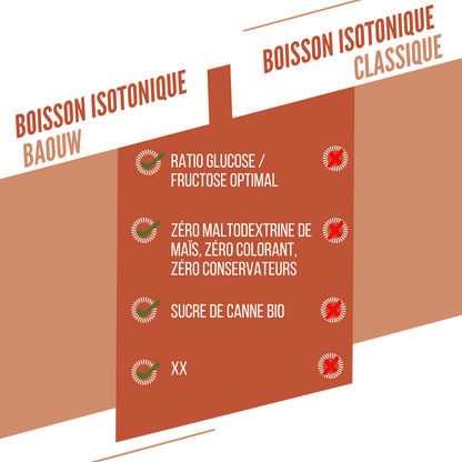 Energydrink BAOUW ISOTONIC (585g) Pfirsich Rosmarin