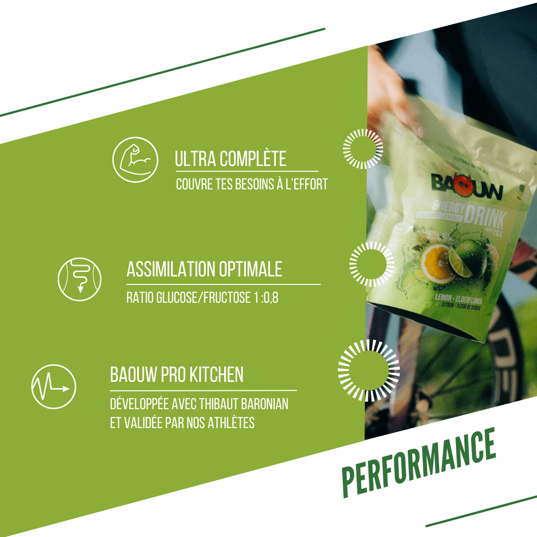 BAOUW ISOTONIC Energie-Drink (585g) Zitrone Holunderblüte