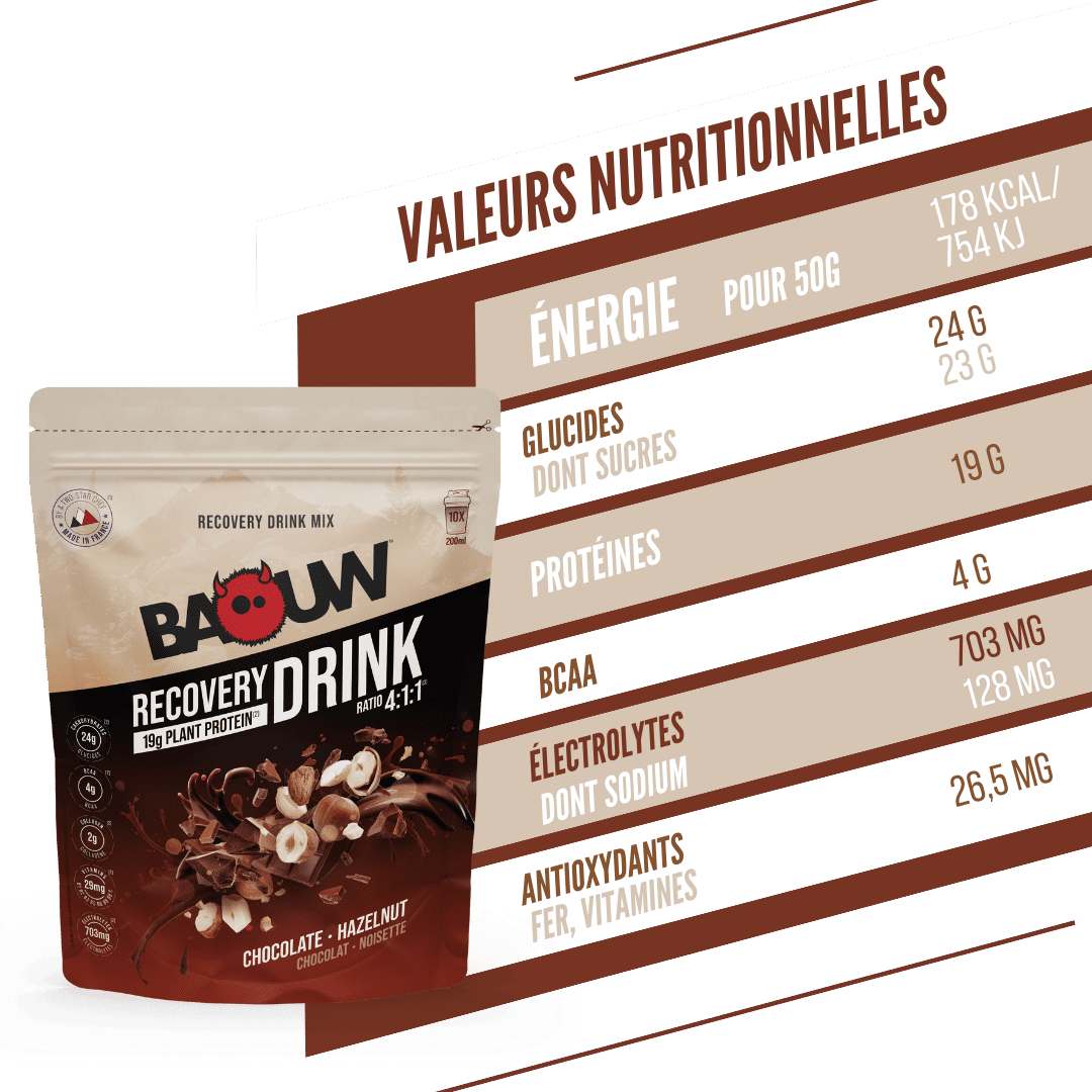 Erholungsgetränk BAOUW RECOVERY (500g) Haselnuss-Schokolade