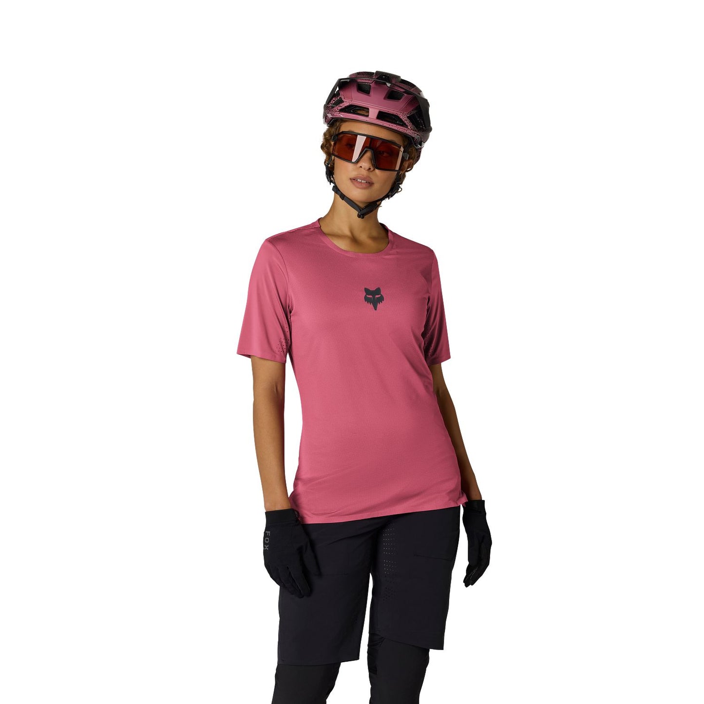 FOX FLEXAIR Damen Trikot Kurzarm Berry