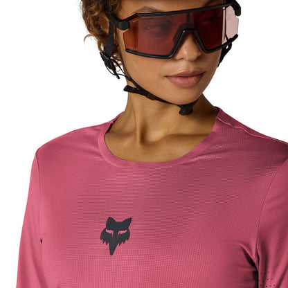 FOX FLEXAIR Damen Kurzarm-Trikot Berry