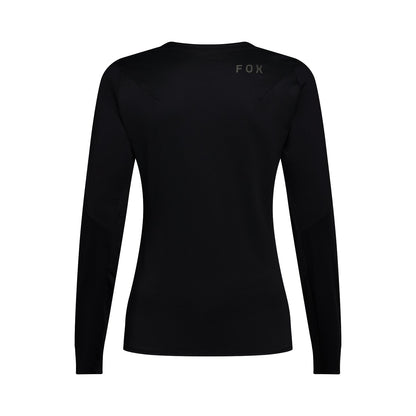 Trikot FOX FLEXAIR Damen Langarm Schwarz