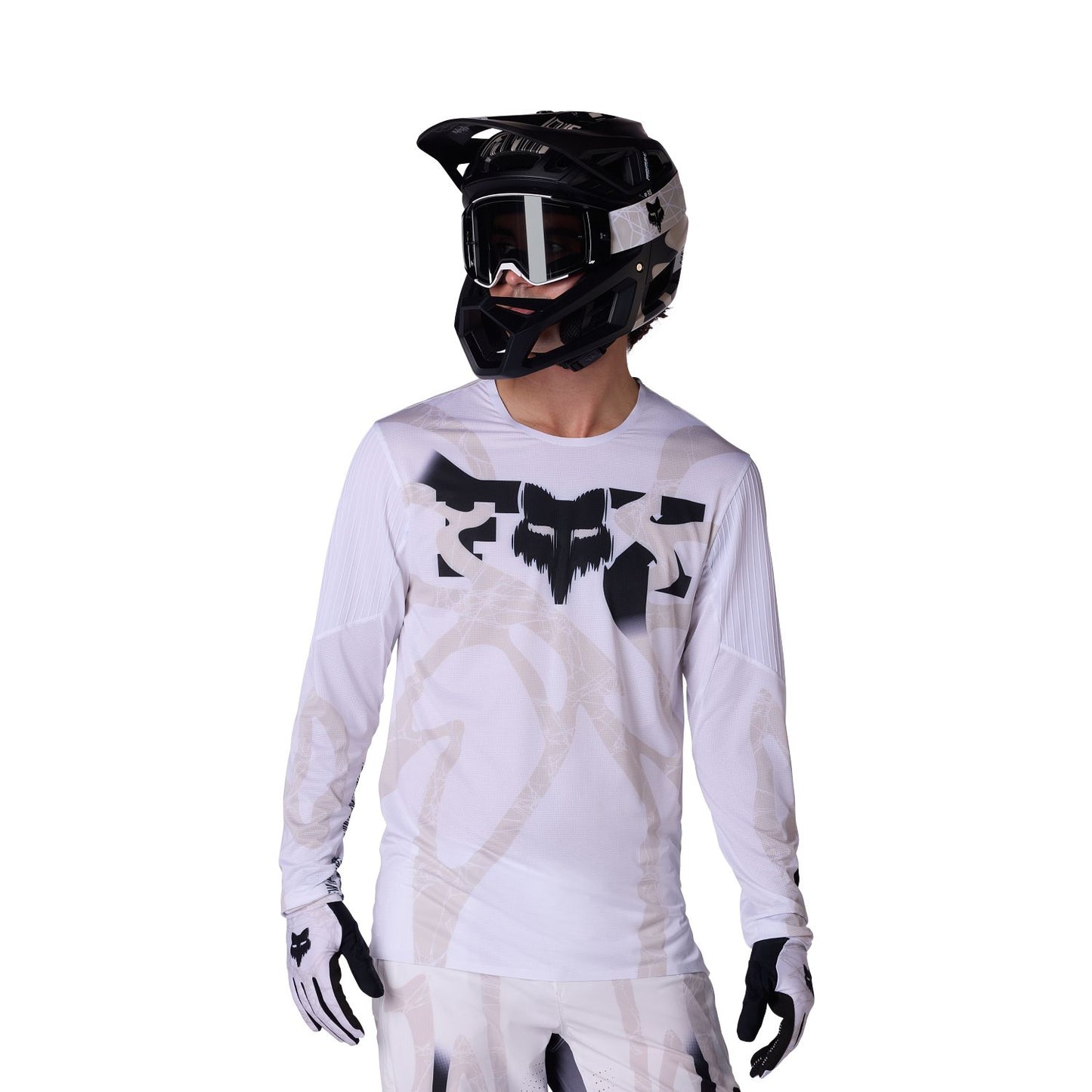FOX FLEXAIR DIFFUSE SE Trikot Langarm Weiß