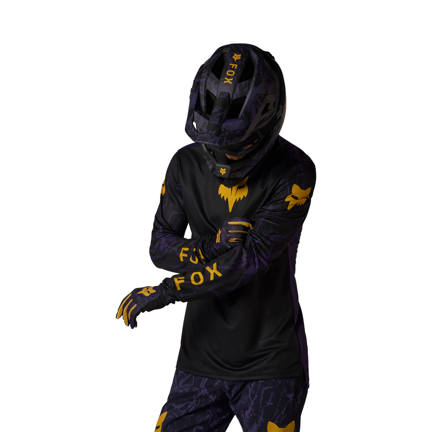 FOX RANGER IMAGE PRINT Trikot Langarm Schwarz/Violett