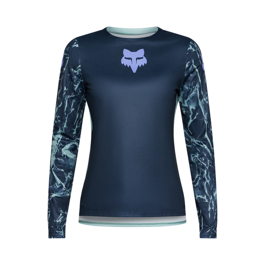 FOX RANGER IMAGE PRINT Damen Langarm Trikot Blau