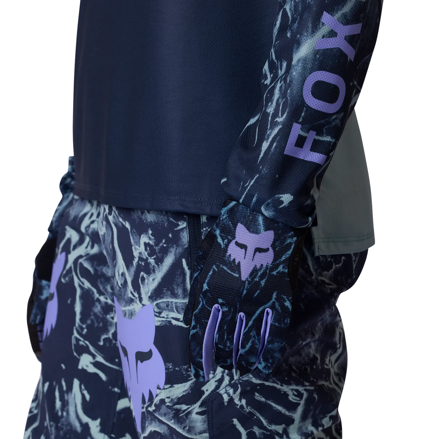 FOX RANGER IMAGE PRINT Damen Langarm Trikot Blau