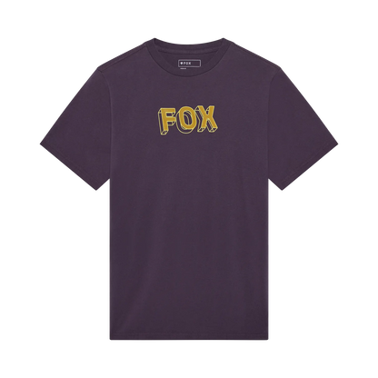 T-Shirt FOX IMAGE PRINT 195 ORIGINAL Kurzarm Violett Plum Perfect