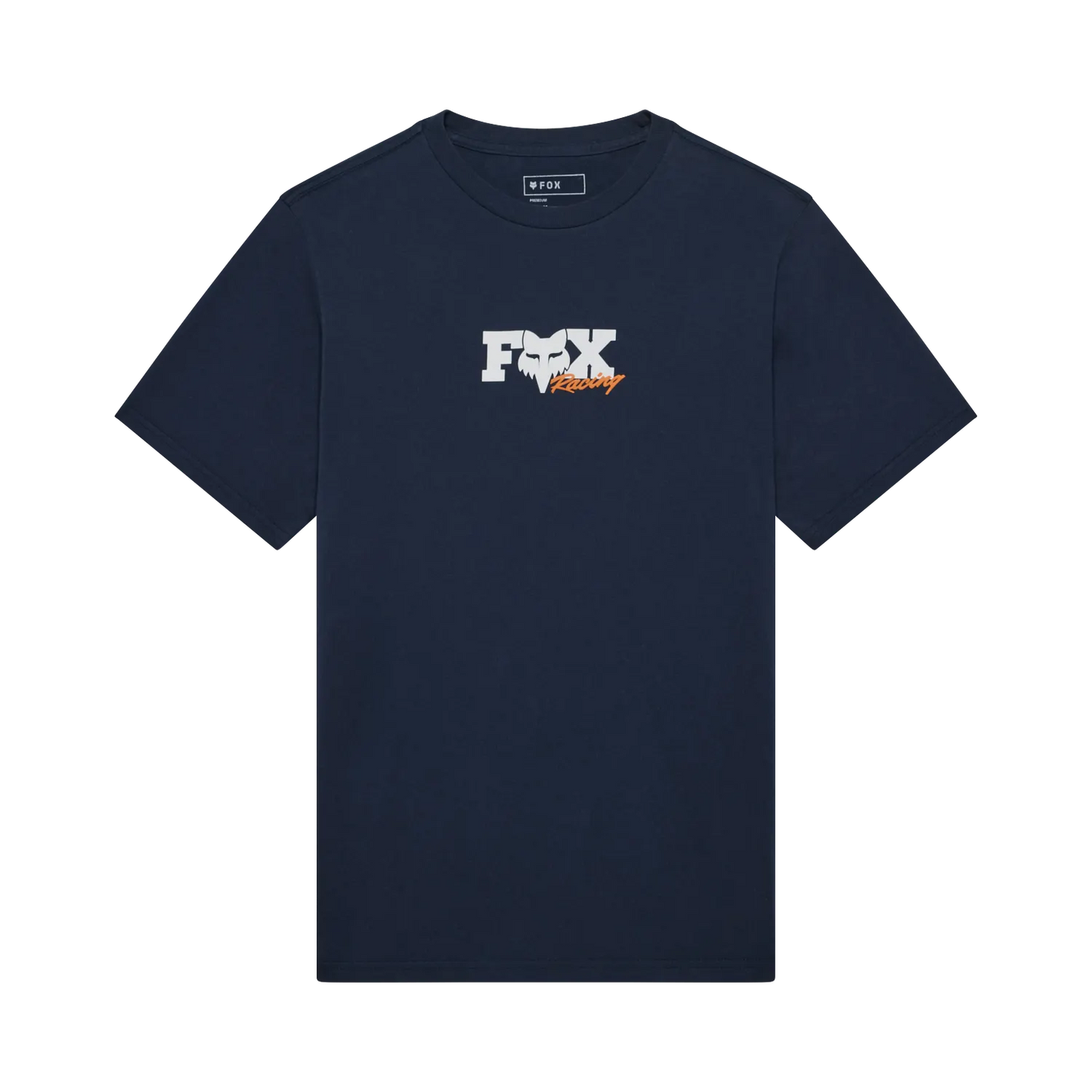 T-Shirt FOX CHECKER 195 ORIGINAL Kurzarm Midnight Blau