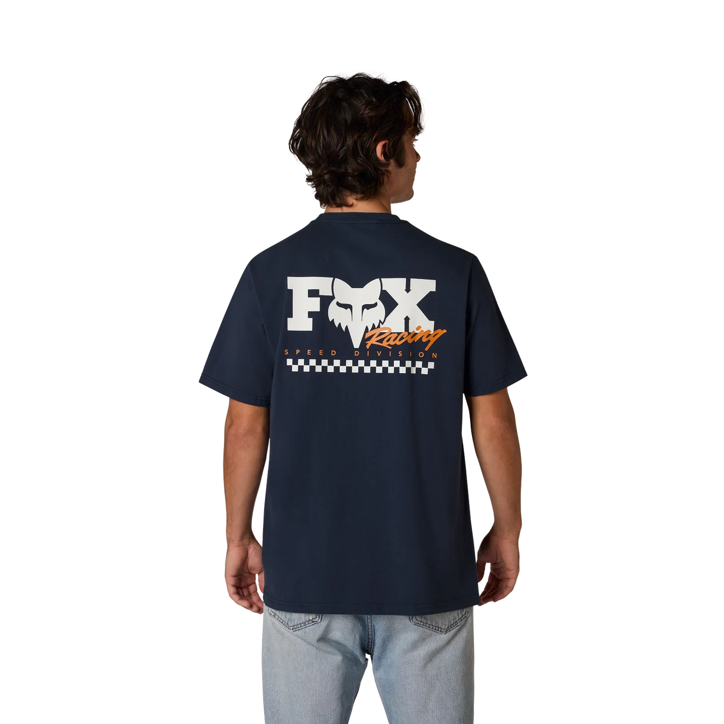 T-Shirt FOX CHECKER 195 ORIGINAL Kurzarm Midnight Blau