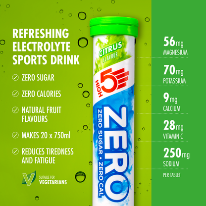 Elektrolyt-Hydratationstabletten HIGH5 ZERO (x20) Zitrone