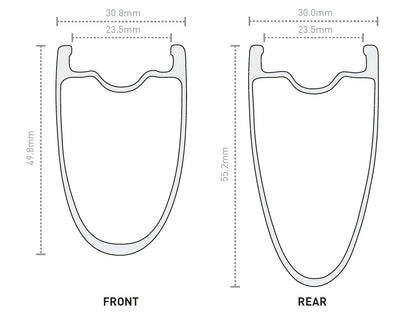Hinterrad ENVE SES 4.5 PRO Tubeless Ready (Center Lock) Weiß