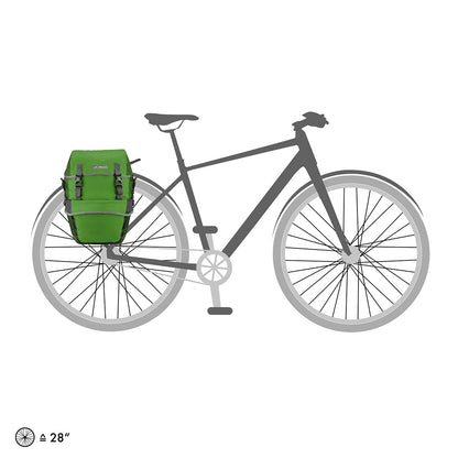 Paar Gepäckträgertaschen ORTLIEB BIKE PACKER PLUS 42 L Grün