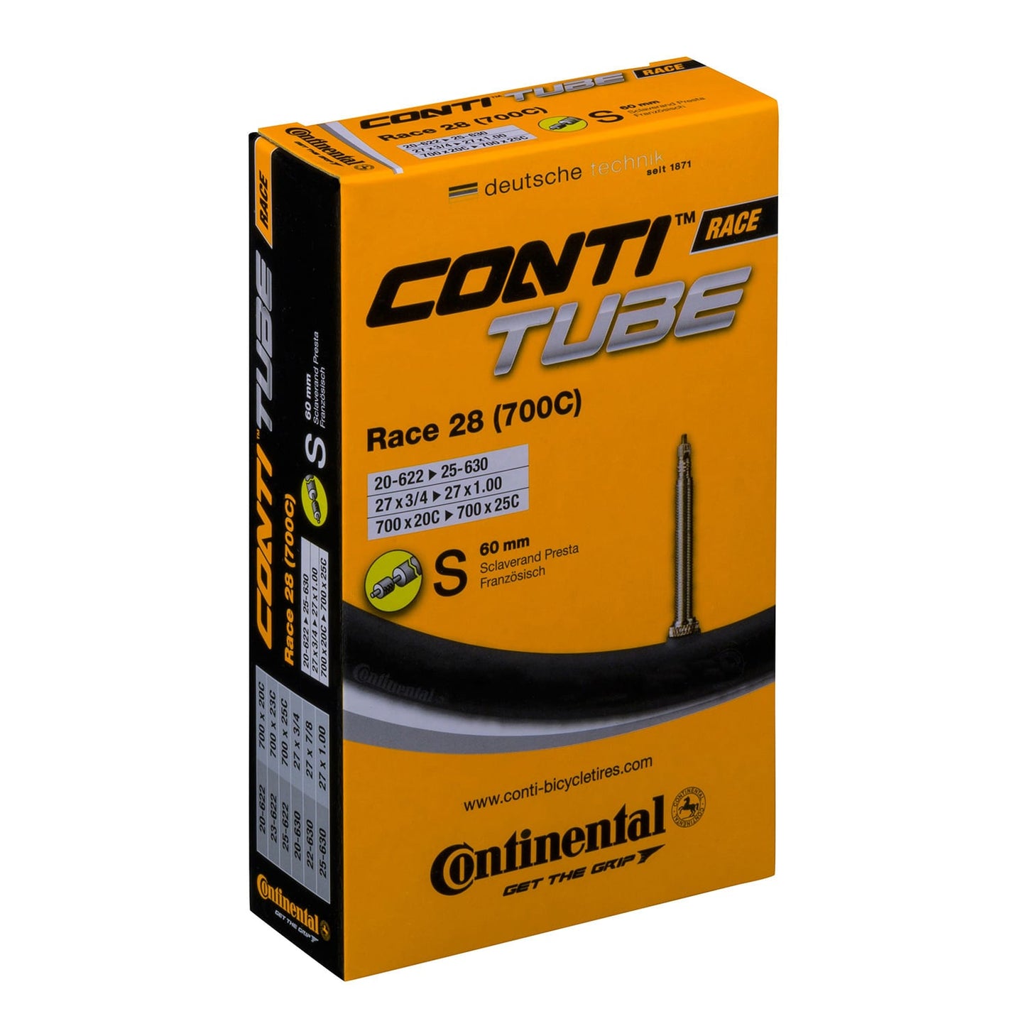 Luftkammer CONTINENTAL RACE 700x20/25c Presta