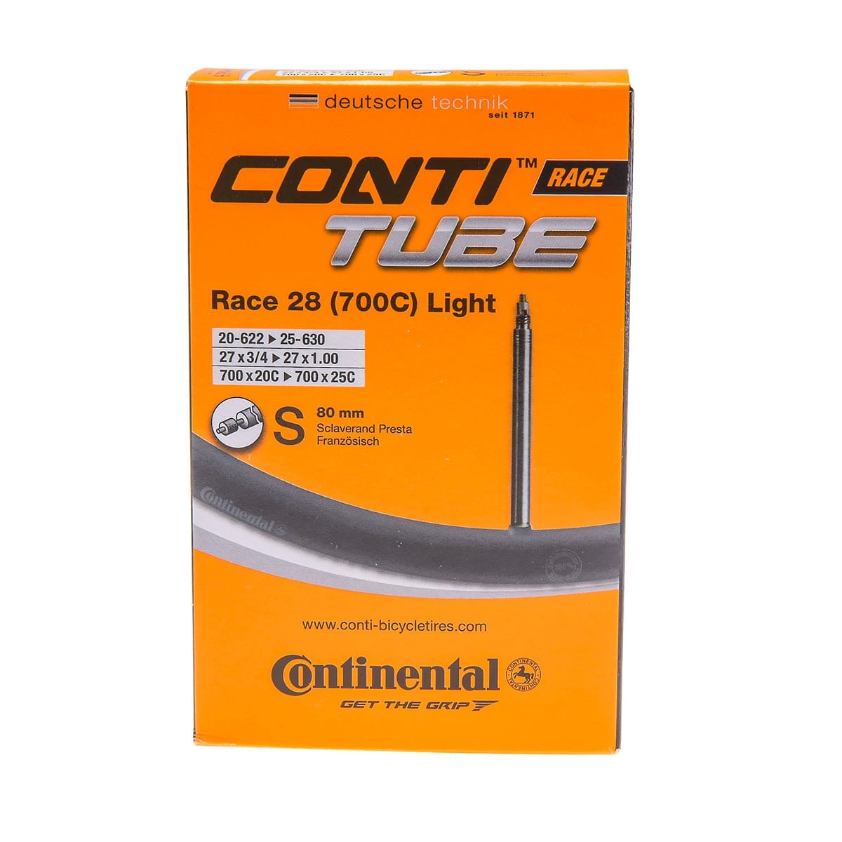 Luftkammer CONTINENTAL RACE LIGHT 700x20/25c Presta