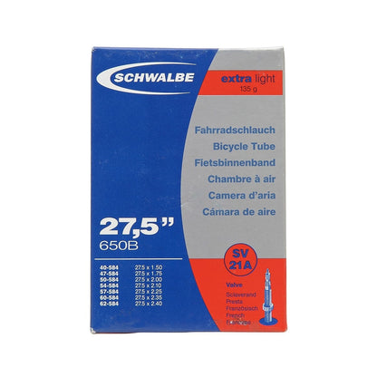 Schlauch SCHWALBE 21A EXTRALIGHT 27,5x1,50/2,40 Presta 40 mm