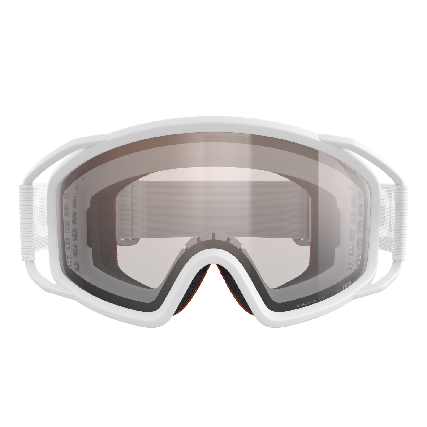 Maske POC ZYGON Weiß Visier Clarity Trail Cloudy Brown