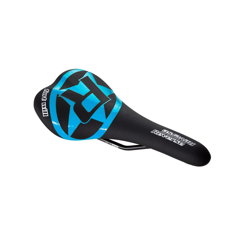 Selle REVERSE COMPONENTS FORT WILL STYLE Rails CrMo Schwarz/Blau