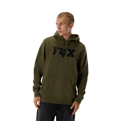 Sweatshirt mit Kapuze FOX F HEAD X FLEECE Grün
