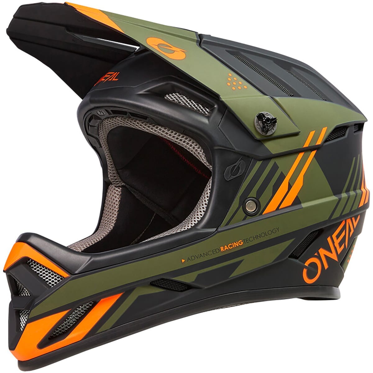 Casque VTT O'NEAL BACKFLIP STRIKE Noir/Orange/Vert olive