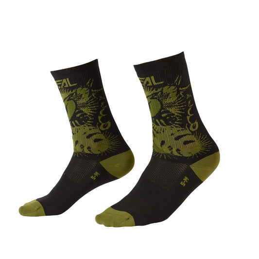 O'NEAL MTB PERFORMANCE PLANT Socken Schwarz/Grün