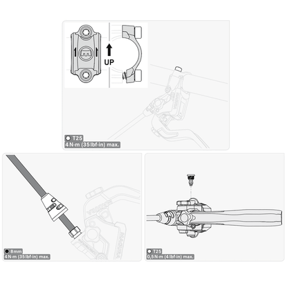 MAGURA MT7 PRO Vorder- oder Hinterbremse HC-Hebel ohne Scheibe Grau