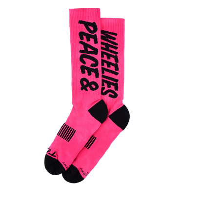 Socken TROY LEE DESIGNS PERFORMANCE PEACE & WHEELIES Fuchsia