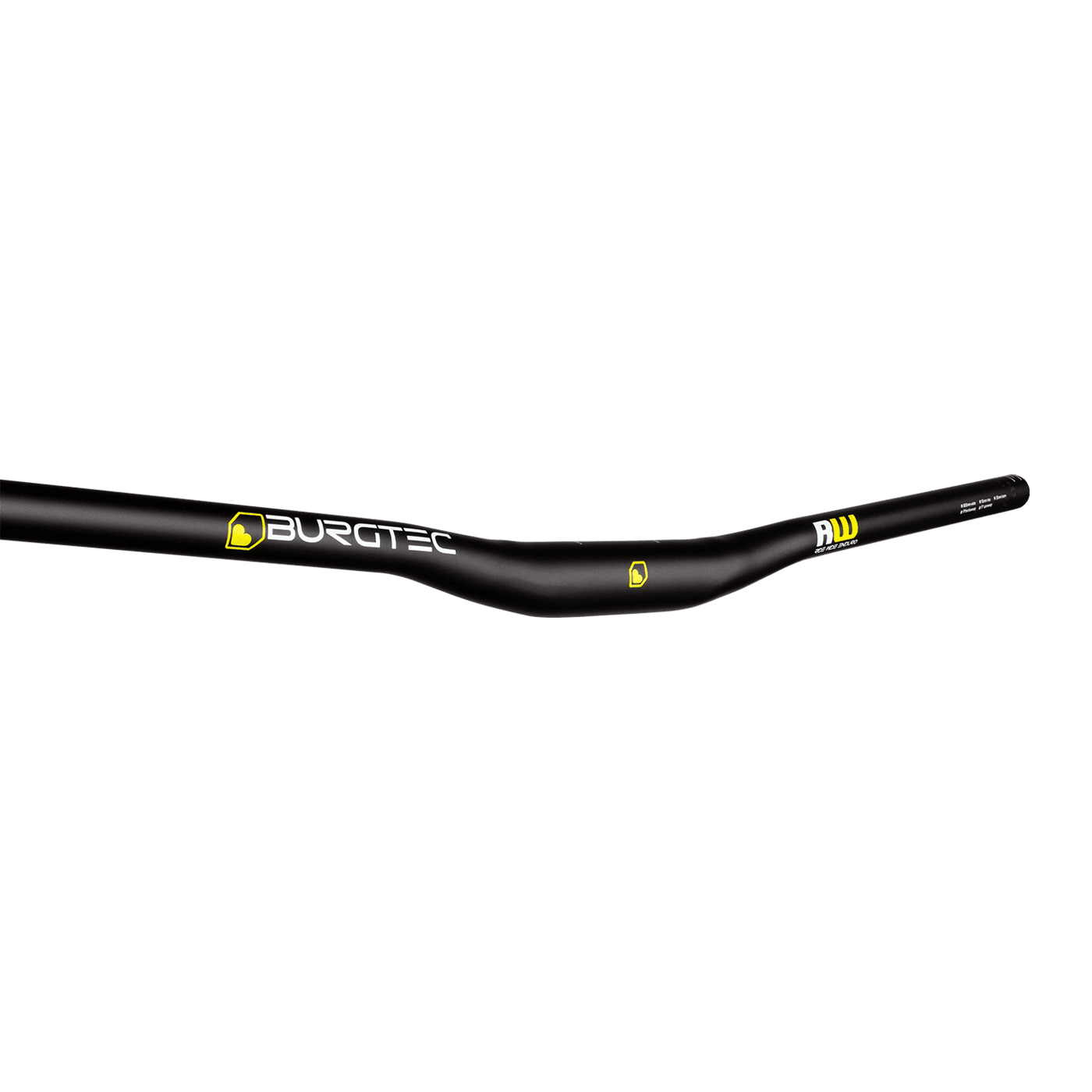 Kleiderbügel BURGTEC RIDE WIDE ENDURO Rise 15mm 800mm Schwarz