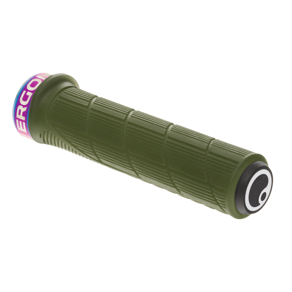 ERGON GD1 EVO Factory Griffe in Frozen Mossgrün mit Oil-Slick-Klemmringen