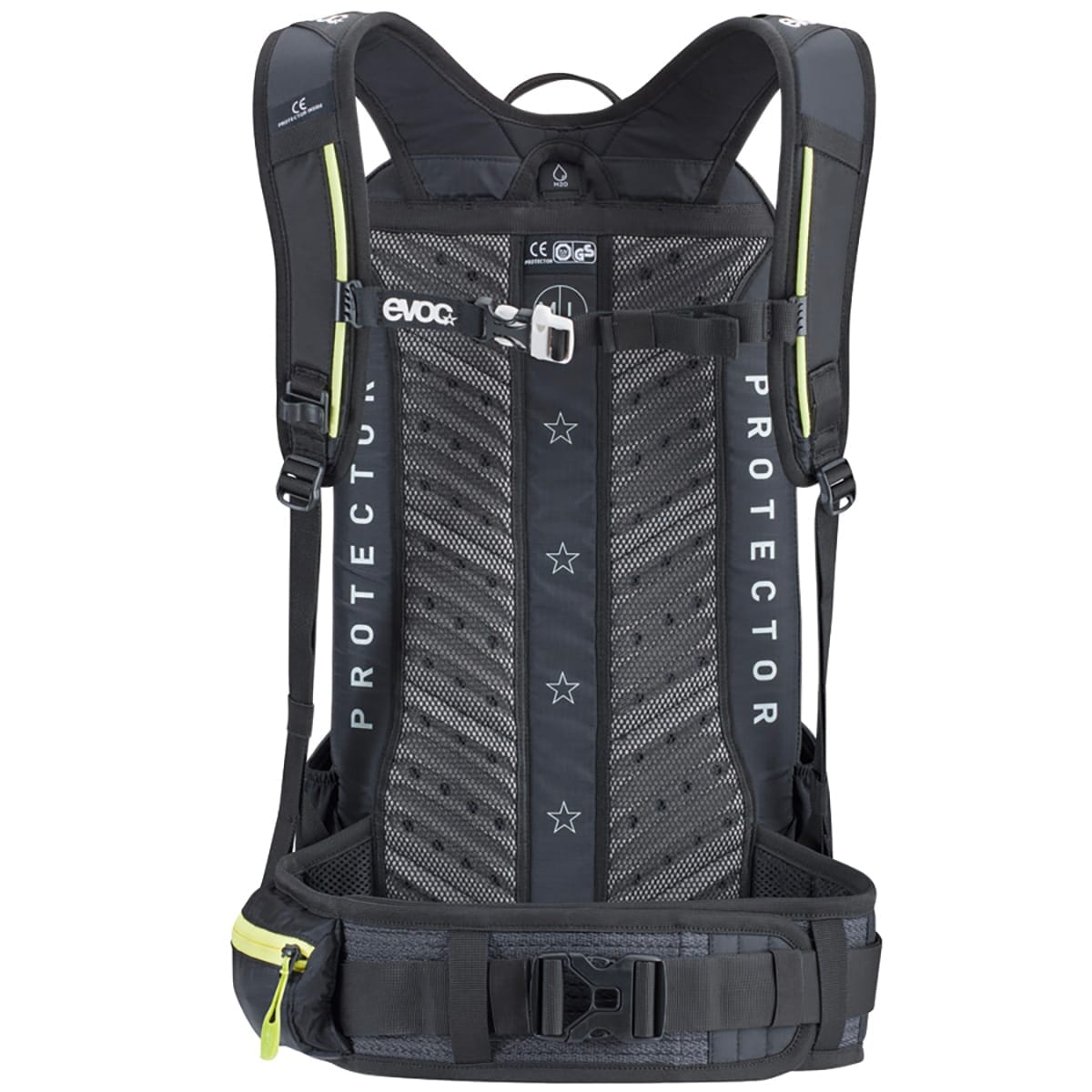 Sac à Dos avec Dorsale Intégrée EVOC PROTECTOR FR ENDURO BLACKLINE 16 Noir