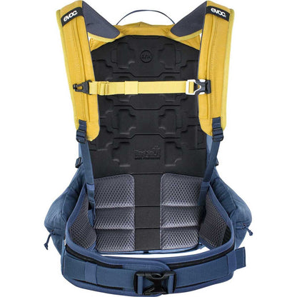 Rucksack mit Rückenprotektor EVOC TRAIL PRO 26L Gelb/Blau