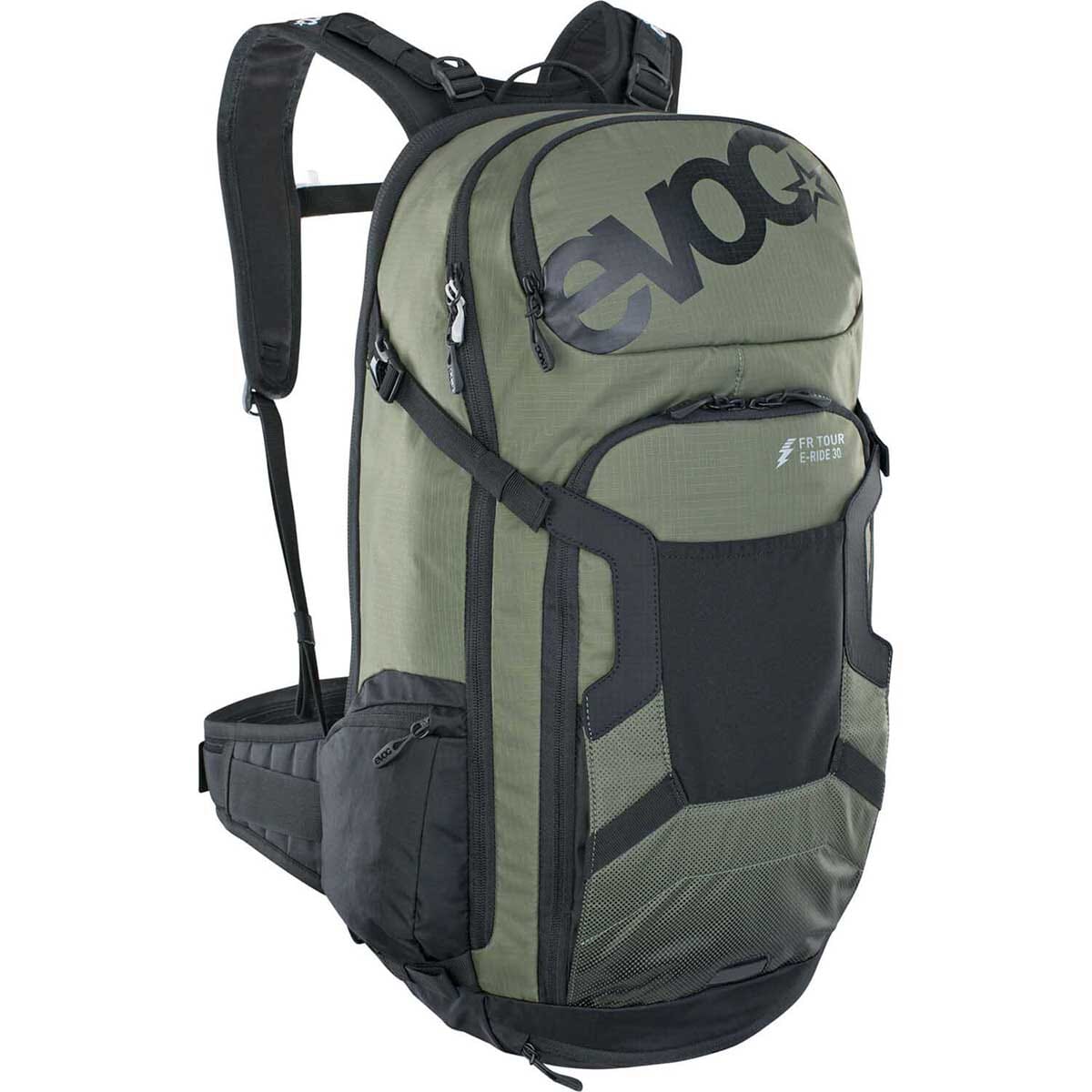 Sac à Dos avec Dorsale EVOC FR TOUR E-RIDE 30L Kaki