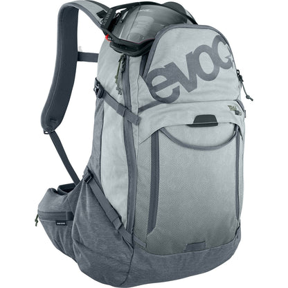 Rucksack mit Rückenprotektor EVOC TRAIL PRO 26 Grau