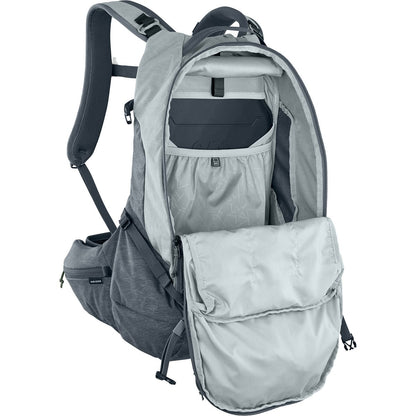 Rucksack mit Rückenprotektor EVOC TRAIL PRO 26 Grau