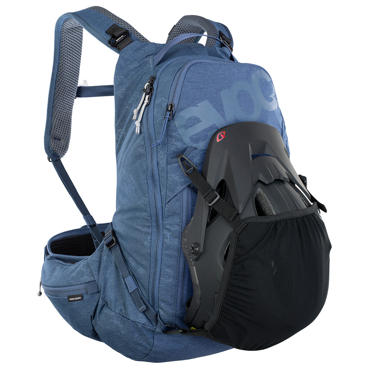 EVOC TRAIL PRO 16 Backpack Rucksack mit Rückenprotektor Blau