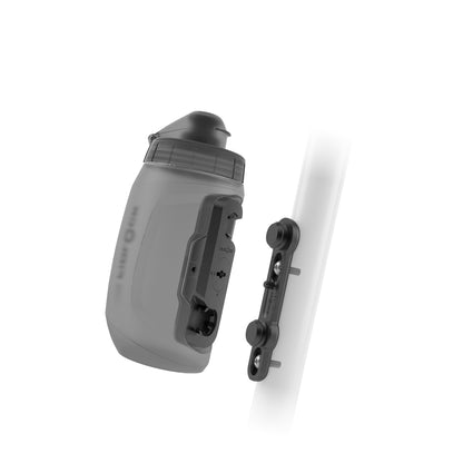 Set Trinkflasche und Flaschenhalter FIDLOCK TWIST BIKE BASE 450 ml Getönt