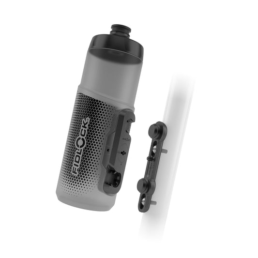 FIDLOCK TWIST Rauchfarbenes Trinkflaschen- und Trinkflaschenhalter-Set