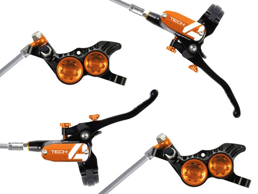 Paar Bremsen HOPE TECH 4 V4 Orange