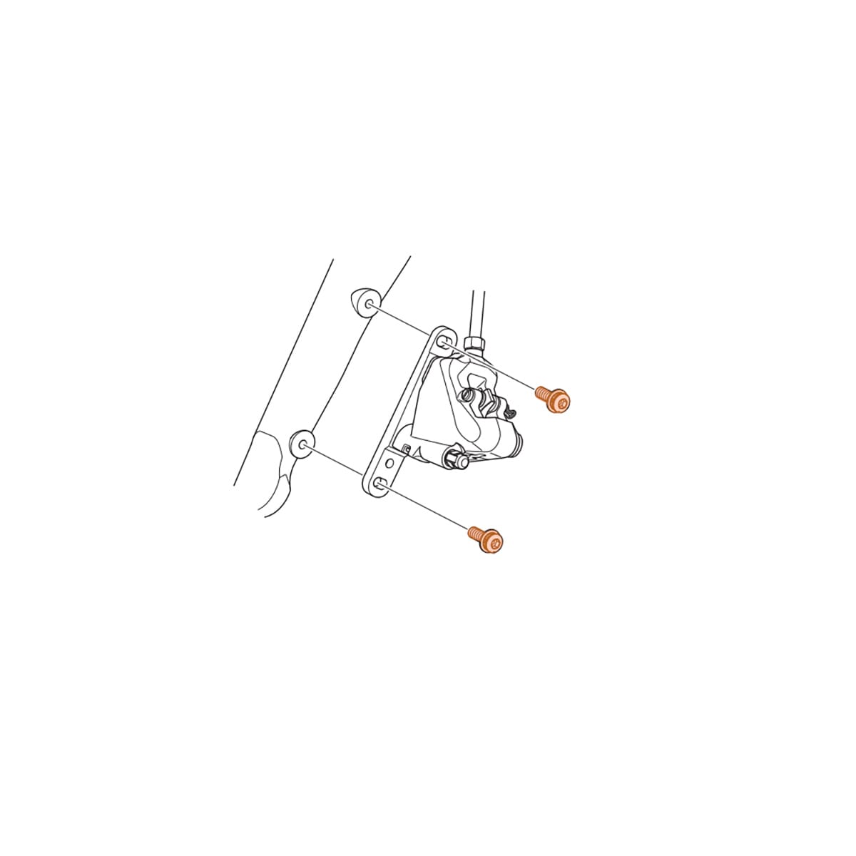 Befestigungsschraube Vorderer Bremssattel SHIMANO DURA-ACE FLATMOUNT R9170