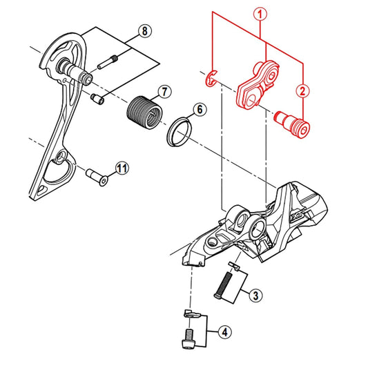 Patte de Fixation de Dérailleur Arrière SHIMANO XT RD-M781 #Y5Y098010