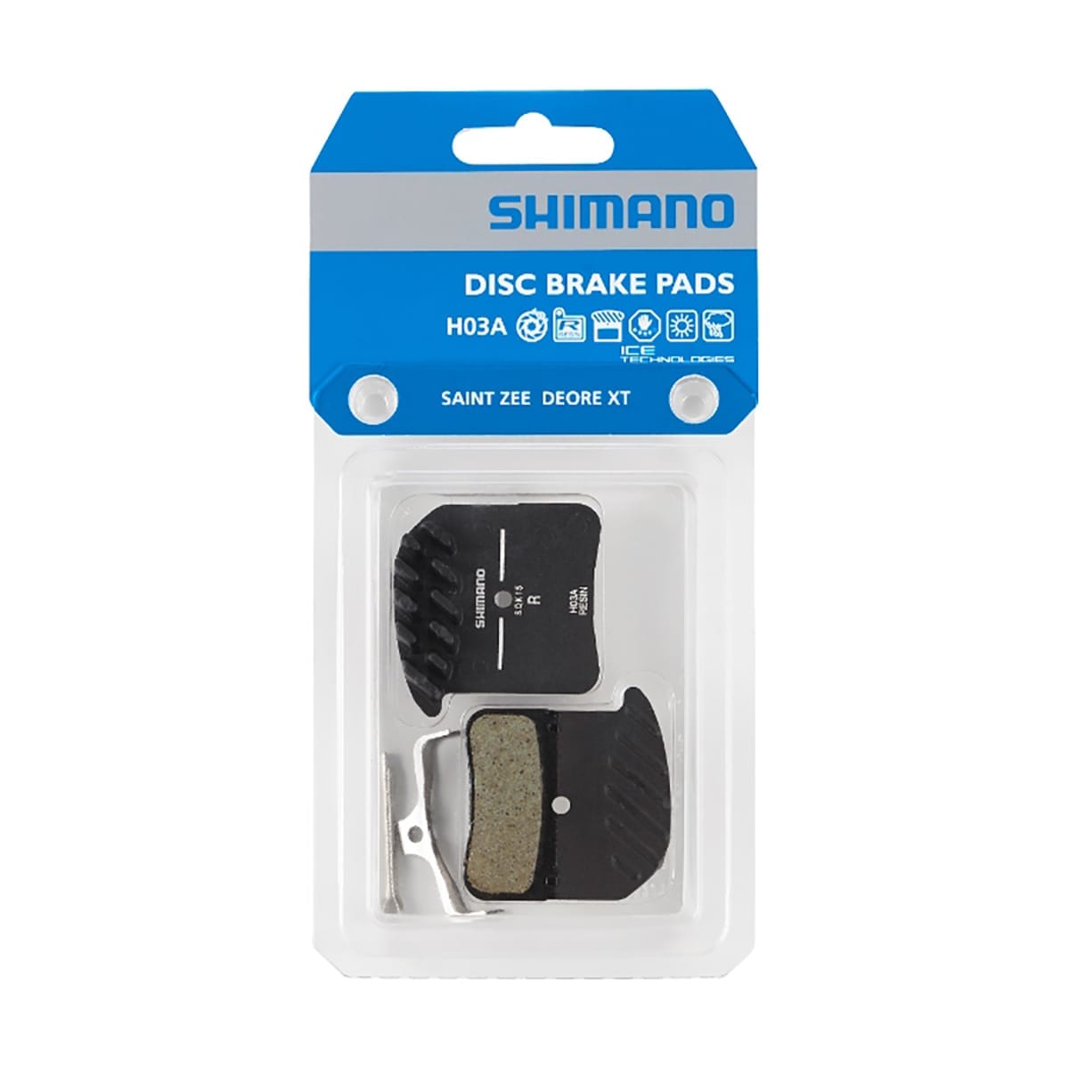 Organische Belüftete Bremsbeläge SHIMANO H03A 4 Kolben SAINT / XT 8020 / ZEE
