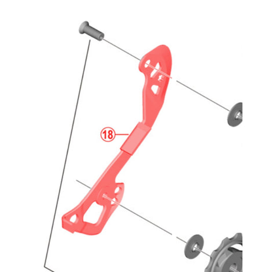 Chape de Dérailleur Arrière Interne SHIMANO GRX RD-RX817 #Y5ZN00080