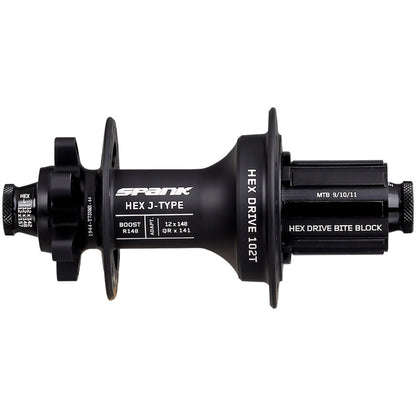 Hinterradnabe SPANK HEX DRIVE 102T 12x148 mm Boost