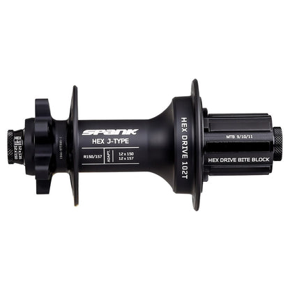 Hinterradnabe SPANK HEX DRIVE 102T 12x150/157 mm
