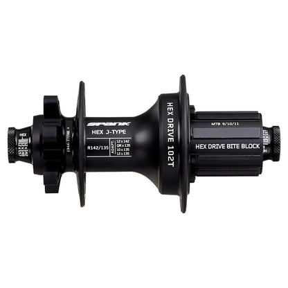 Hinterradnabe SPANK HEX DRIVE 102T 12x135/142 mm