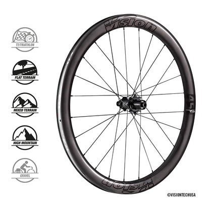 Laufradsatz VISION Metron 45 SL für Reifen